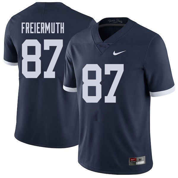 Men #87 Pat Freiermuth Penn State Nittany Lions College Throwback Football Jerseys Sale-Navy